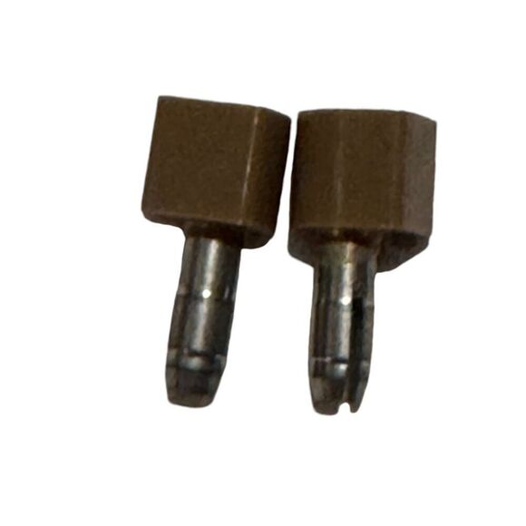 Christian Louboutin Red Velvet Drawstring Pouch Bag With Brown Studs For Jewelry - Picture 2 of 6